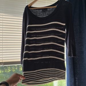 Gap Navy blue Stripes Sweater